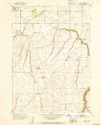 Moody Idaho Historical topographic map, 1:24000 scale, 7.5 X 7.5 Minute, Year 1951