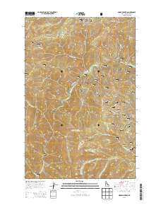 Moose Mountain Idaho Current topographic map, 1:24000 scale, 7.5 X 7.5 Minute, Year 2013