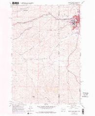 Moscow West Idaho Historical topographic map, 1:24000 scale, 7.5 X 7.5 Minute, Year 1964