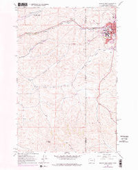 Moscow West Idaho Historical topographic map, 1:24000 scale, 7.5 X 7.5 Minute, Year 1964