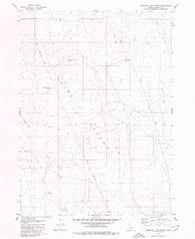 Mosquito Lake Butte Idaho Historical topographic map, 1:24000 scale, 7.5 X 7.5 Minute, Year 1979