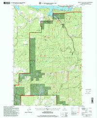 Mount Coeur D'Alene Idaho Historical topographic map, 1:24000 scale, 7.5 X 7.5 Minute, Year 1996