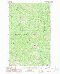 Mount Pend Oreille Idaho Historical topographic map, 1:24000 scale, 7.5 X 7.5 Minute, Year 1989