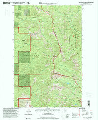 Mount Pend Oreille Idaho Historical topographic map, 1:24000 scale, 7.5 X 7.5 Minute, Year 1996