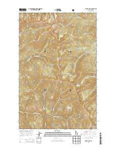 Mount Casey Idaho Current topographic map, 1:24000 scale, 7.5 X 7.5 Minute, Year 2013