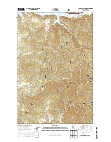 Mount Coeur D'Alene Idaho Current topographic map, 1:24000 scale, 7.5 X 7.5 Minute, Year 2013