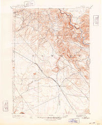 Mountain Home Idaho Historical topographic map, 1:125000 scale, 30 X 30 Minute, Year 1893