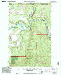 Moyie Springs Idaho Historical topographic map, 1:24000 scale, 7.5 X 7.5 Minute, Year 1996