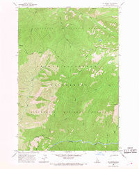 Mt George Idaho Historical topographic map, 1:24000 scale, 7.5 X 7.5 Minute, Year 1966
