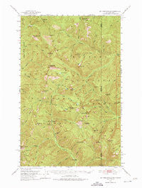 Mt Pend Oreille Idaho Historical topographic map, 1:62500 scale, 15 X 15 Minute, Year 1951