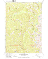 Nahneke Mtn Idaho Historical topographic map, 1:24000 scale, 7.5 X 7.5 Minute, Year 1972