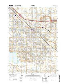 Nampa Idaho Current topographic map, 1:24000 scale, 7.5 X 7.5 Minute, Year 2013
