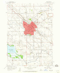 Nampa Idaho Historical topographic map, 1:24000 scale, 7.5 X 7.5 Minute, Year 1958