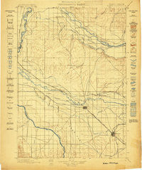 Nampa Idaho Historical topographic map, 1:125000 scale, 30 X 30 Minute, Year 1898