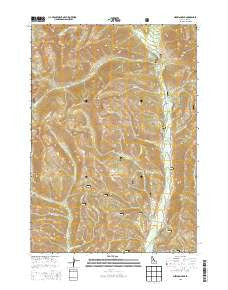 Newman Peak Idaho Current topographic map, 1:24000 scale, 7.5 X 7.5 Minute, Year 2013