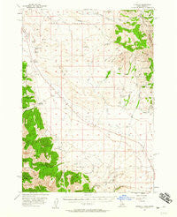 Nicholia Idaho Historical topographic map, 1:62500 scale, 15 X 15 Minute, Year 1956
