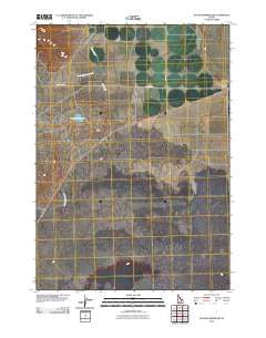 Nichols Reservoir Idaho Historical topographic map, 1:24000 scale, 7.5 X 7.5 Minute, Year 2010