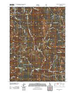 North Canyon Idaho Historical topographic map, 1:24000 scale, 7.5 X 7.5 Minute, Year 2011