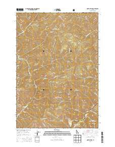 Norton Ridge Idaho Current topographic map, 1:24000 scale, 7.5 X 7.5 Minute, Year 2013