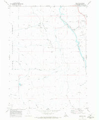 Nounan Idaho Historical topographic map, 1:24000 scale, 7.5 X 7.5 Minute, Year 1970