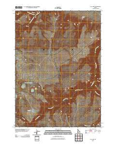 O X Lake Idaho Historical topographic map, 1:24000 scale, 7.5 X 7.5 Minute, Year 2010