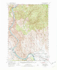 Olds Ferry Idaho Historical topographic map, 1:62500 scale, 15 X 15 Minute, Year 1952