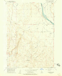 Opalene Gulch Idaho Historical topographic map, 1:24000 scale, 7.5 X 7.5 Minute, Year 1957