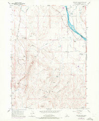 Opalene Gulch Idaho Historical topographic map, 1:24000 scale, 7.5 X 7.5 Minute, Year 1957