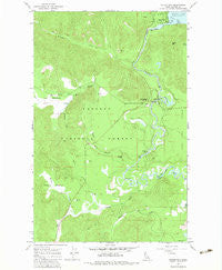 Outlet Bay Idaho Historical topographic map, 1:24000 scale, 7.5 X 7.5 Minute, Year 1967