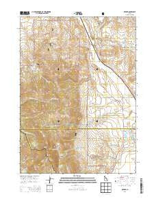 Oxford Idaho Current topographic map, 1:24000 scale, 7.5 X 7.5 Minute, Year 2013