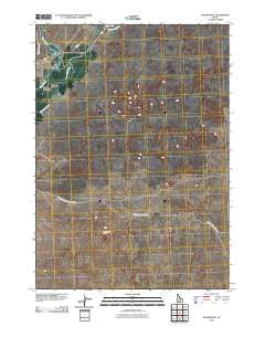 Pagari Well Idaho Historical topographic map, 1:24000 scale, 7.5 X 7.5 Minute, Year 2010