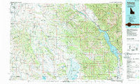 Palisades Idaho Historical topographic map, 1:100000 scale, 30 X 60 Minute, Year 1986