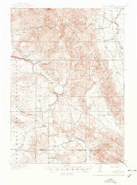 Paradise Valley Idaho Historical topographic map, 1:62500 scale, 15 X 15 Minute, Year 1918