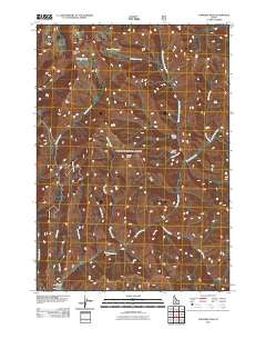 Paradise Peak Idaho Historical topographic map, 1:24000 scale, 7.5 X 7.5 Minute, Year 2011