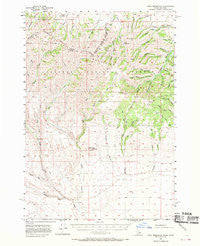 Paul Reservoir Idaho Historical topographic map, 1:62500 scale, 15 X 15 Minute, Year 1957