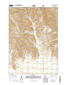 Phillips Creek Idaho Current topographic map, 1:24000 scale, 7.5 X 7.5 Minute, Year 2013