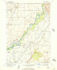 Pingree Idaho Historical topographic map, 1:24000 scale, 7.5 X 7.5 Minute, Year 1955