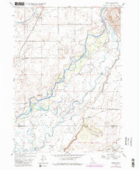 Pingree Idaho Historical topographic map, 1:24000 scale, 7.5 X 7.5 Minute, Year 1955