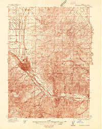 Pocatello Idaho Historical topographic map, 1:48000 scale, 15 X 15 Minute, Year 1937