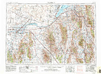 Pocatello Idaho Historical topographic map, 1:250000 scale, 1 X 2 Degree, Year 1954