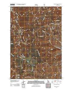 Poison Peak Idaho Historical topographic map, 1:24000 scale, 7.5 X 7.5 Minute, Year 2011