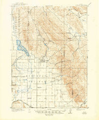 Portneuf Idaho Historical topographic map, 1:62500 scale, 15 X 15 Minute, Year 1917