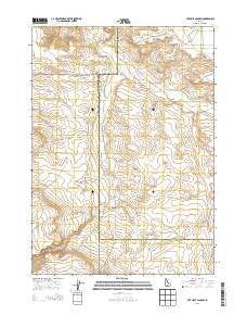 Pot Hole Canyon Idaho Current topographic map, 1:24000 scale, 7.5 X 7.5 Minute, Year 2013
