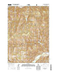 Potaman Peak Idaho Current topographic map, 1:24000 scale, 7.5 X 7.5 Minute, Year 2013