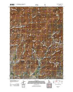 Prairie Idaho Historical topographic map, 1:24000 scale, 7.5 X 7.5 Minute, Year 2011