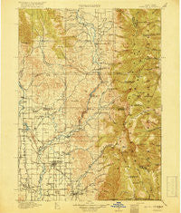 Preston Idaho Historical topographic map, 1:125000 scale, 30 X 30 Minute, Year 1918