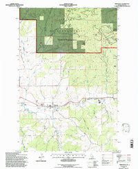 Princeton Idaho Historical topographic map, 1:24000 scale, 7.5 X 7.5 Minute, Year 1994