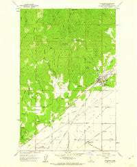 Rathdrum Idaho Historical topographic map, 1:24000 scale, 7.5 X 7.5 Minute, Year 1961