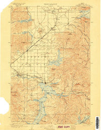 Rathdrum Idaho Historical topographic map, 1:125000 scale, 30 X 30 Minute, Year 1903