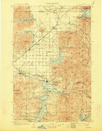 Rathdrum Idaho Historical topographic map, 1:125000 scale, 30 X 30 Minute, Year 1903
